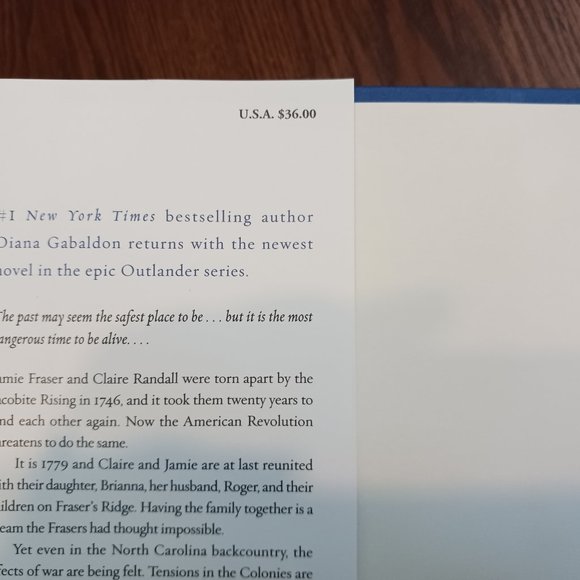 New - Diana Gabaldon - Go Tell the Bees That I am Gone - Hardcover - Picture 5 of 5